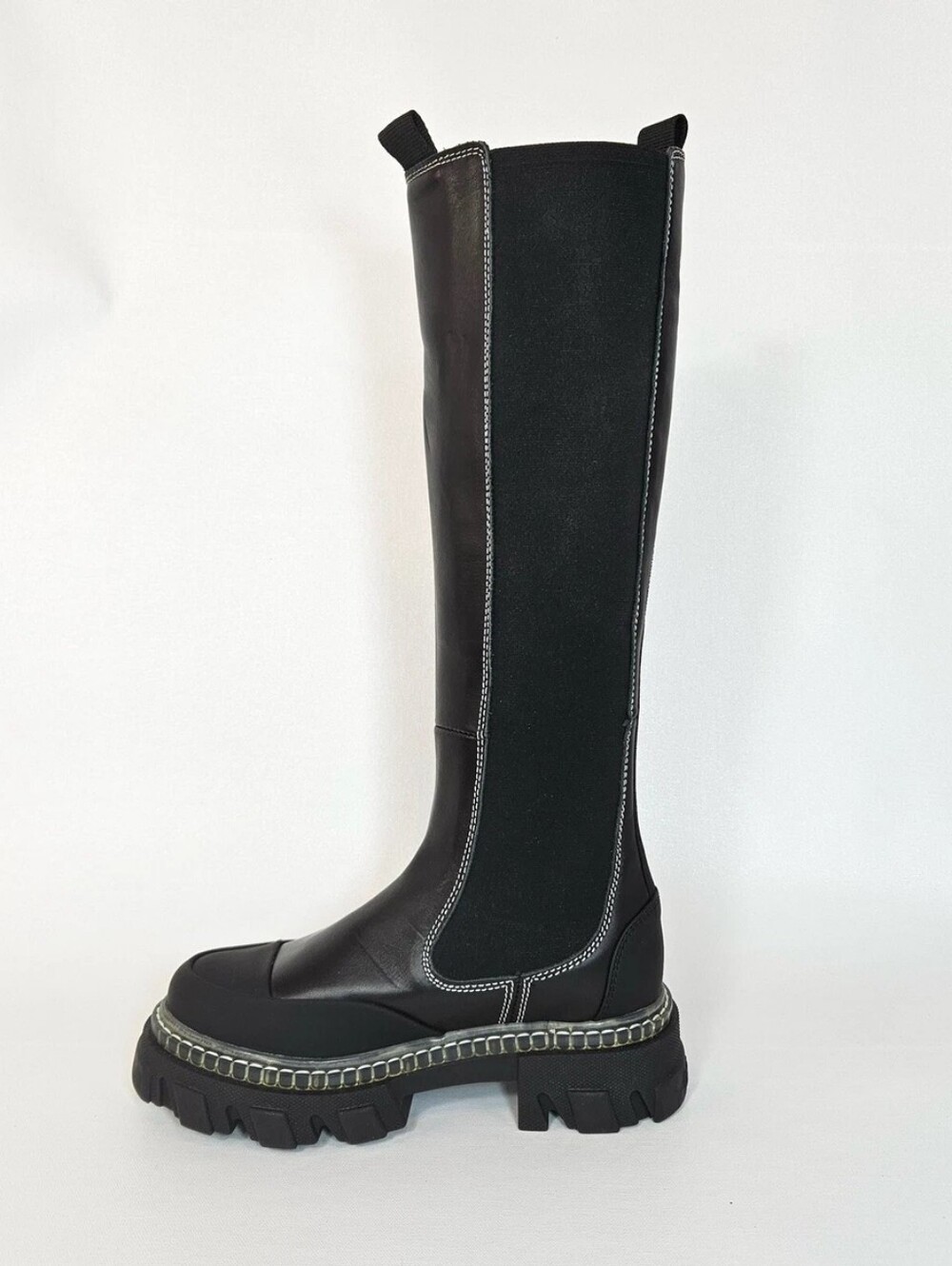 Ganni Cleated Tall Chelsea Boots
